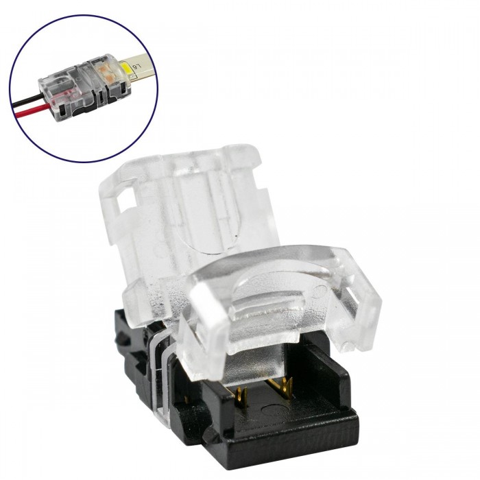 GloboStar® 70716 Αδιάβροχος Ταχυσύνδεσμος Ένωσης IP65 - Strip To Cable Connector για Ένωση 1 x Μονόχρωμης Αδιάβροχης Ταινίας LED Πλάτους 8mm με 1 x Καλώδιο Τροφοδοσίας GloboStar® 70716 Αδιάβροχος Ταχυσύνδεσμος Ένωσης IP65 - Strip To Cable Connector για Ένωση 1 x Μονόχρωμης Αδιάβροχης Ταινίας LED Πλάτους 8mm με 1 x Καλώδιο Τροφοδοσίας