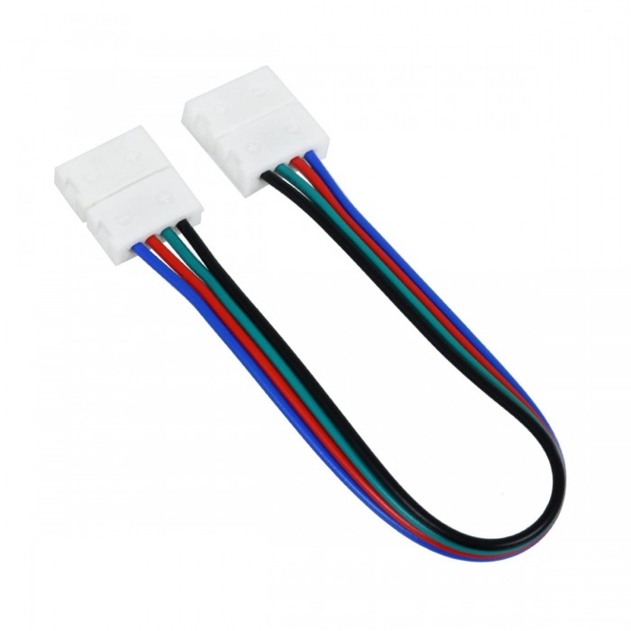 GloboStar® 70733 Διπλός Connector με 15cm Καλώδιο για Ταινίές LED RGB 7.2 & 14.4W - 10mm GloboStar® 70733 Διπλός Connector με 15cm Καλώδιο για Ταινίές LED RGB 7.2 & 14.4W - 10mm