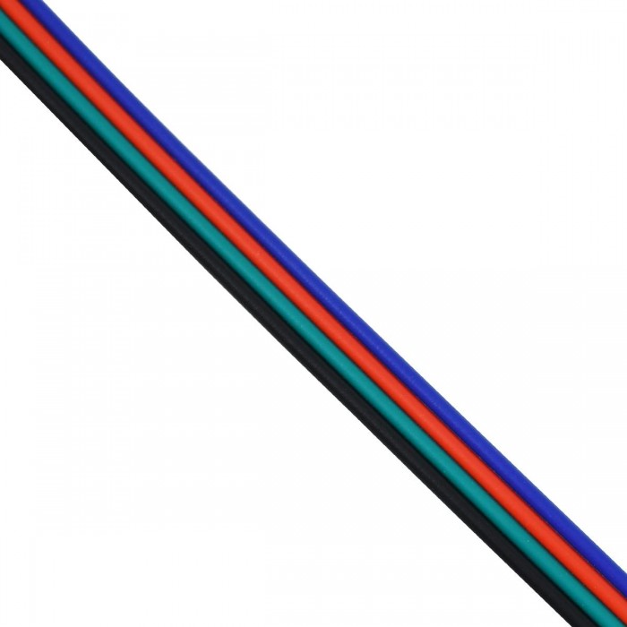 GloboStar® 70736 Εύκαμπτο Πλακέ Καλώδιο 1m RGB 4 x 0.25mm² GloboStar® 70736 Εύκαμπτο Πλακέ Καλώδιο 1m RGB 4 x 0.25mm²