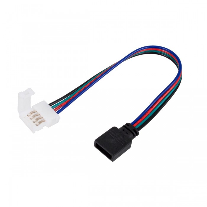 GloboStar® 70741 Ταχυσύνδεσμος Τροφοδοσίας IP20 - Strip To Power Connector 4 PIN για Ένωση 1 x RGB Ταινία LED Πλάτους 10mm GloboStar® 70741 Ταχυσύνδεσμος Τροφοδοσίας IP20 - Strip To Power Connector 4 PIN για Ένωση 1 x RGB Ταινία LED Πλάτους 10mm