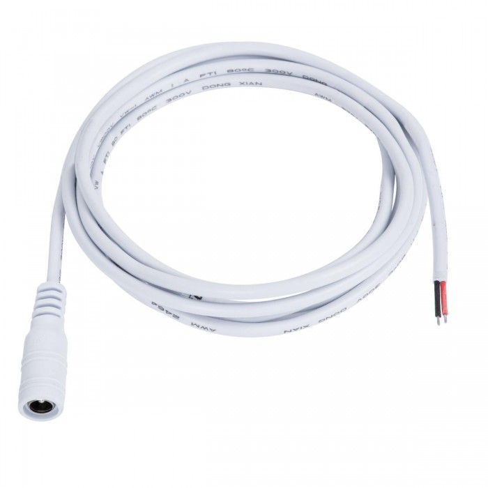 GloboStar® 70746 Καλώδιο Τροφοδοσίας DC 2 Μέτρων από Female 2.1x5.5mm σε 2 x 0.3mm Ατερμάτιστο Καλώδιο Μ200 x Π1.1cm Λευκό GloboStar® 70746 Καλώδιο Τροφοδοσίας DC 2 Μέτρων από Female 2.1x5.5mm σε 2 x 0.3mm Ατερμάτιστο Καλώδιο Μ200 x Π1.1cm Λευκό