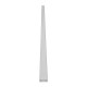 GloboStar® SURFACE-PROFILE 70809-1M Προφίλ Αλουμινίου - Βάση & Ψύκτρα Ταινίας LED με Λευκό Γαλακτερό Κάλυμμα - Επιφανειακή Χρήση - Πατητό Κάλυμμα - Ασημί - 1 Μέτρο - Μ100 x Π2.4 x Υ1.1cm