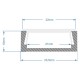 GloboStar® SURFACE-PROFILE 70809-1M Προφίλ Αλουμινίου - Βάση & Ψύκτρα Ταινίας LED με Λευκό Γαλακτερό Κάλυμμα - Επιφανειακή Χρήση - Πατητό Κάλυμμα - Ασημί - 1 Μέτρο - Μ100 x Π2.4 x Υ1.1cm