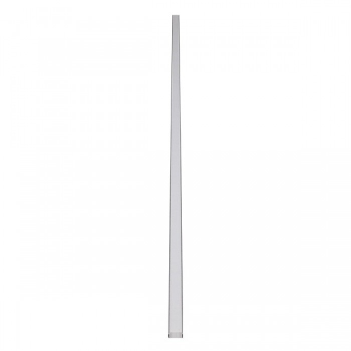 GloboStar® SURFACE-PROFILE 70809-2M Προφίλ Αλουμινίου - Βάση & Ψύκτρα Ταινίας LED με Λευκό Γαλακτερό Κάλυμμα - Επιφανειακή Χρήση - Πατητό Κάλυμμα - Ασημί - 2 Μέτρα - Πακέτο 5 Τεμαχίων - Μ200 x Π2.4 x Υ1.1cm