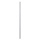 GloboStar® SURFACE-PROFILE 70809-2M Προφίλ Αλουμινίου - Βάση & Ψύκτρα Ταινίας LED με Λευκό Γαλακτερό Κάλυμμα - Επιφανειακή Χρήση - Πατητό Κάλυμμα - Ασημί - 2 Μέτρα - Πακέτο 5 Τεμαχίων - Μ200 x Π2.4 x Υ1.1cm