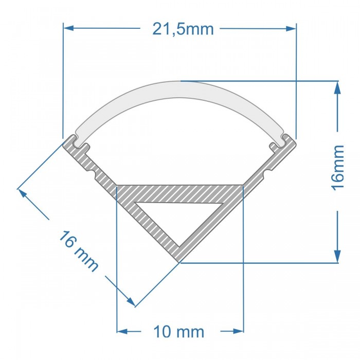 GloboStar® CORNER-PROFILE 70815-2M Προφίλ Αλουμινίου - Βάση & Ψύκτρα Ταινίας LED με Λευκό Γαλακτερό Κάλυμμα - Επιφανειακή Γωνιακή Χρήση - Πατητό Κάλυμμα - Ασημί - 2 Μέτρα - Πακέτο 5 Τεμαχίων - Μ200 x Π1.6 x Υ1.6cm GloboStar® CORNER-PROFILE 70815-2M Προφίλ Αλουμινίου - Βάση & Ψύκτρα Ταινίας LED με Λευκό Γαλακτερό Κάλυμμα - Επιφανειακή Γωνιακή Χρήση - Πατητό Κάλυμμα - Ασημί - 2 Μέτρα - Πακέτο 5 Τεμαχίων - Μ200 x Π1.6 x Υ1.6cm