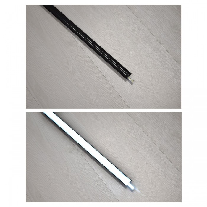 GloboStar® CORNER-PROFILE 70816-3M Προφίλ Αλουμινίου - Βάση & Ψύκτρα Ταινίας LED με Μαύρο Φιμέ Κάλυμμα - Επιφανειακή Γωνιακή Χρήση - Πατητό Κάλυμμα - Μαύρο - 3 Μέτρα - Πακέτο 5 Τεμαχίων - Μ300 x Π1.6 x Υ1.6cm