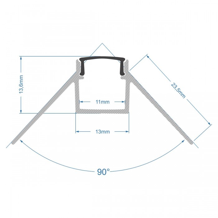 GloboStar® PLASTERBOARD-PROFILE 70822-3M Προφίλ Αλουμινίου - Βάση & Ψύκτρα Ταινίας LED με Μαύρο Φιμέ Κάλυμμα - Χωνευτή Γωνιακή Χρήση σε Εξωτερική Γωνία Γυψοσανίδας - Trimless - Πατητό Κάλυμμα - Ασημί - 3 Μέτρα - Πακέτο 5 Τεμαχίων - Μ300 x Π4.5 x Υ2cm GloboStar® PLASTERBOARD-PROFILE 70822-3M Προφίλ Αλουμινίου - Βάση & Ψύκτρα Ταινίας LED με Μαύρο Φιμέ Κάλυμμα - Χωνευτή Γωνιακή Χρήση σε Εξωτερική Γωνία Γυψοσανίδας - Trimless - Πατητό Κάλυμμα - Ασημί - 3 Μέτρα - Πακέτο 5 Τεμαχίων - Μ300 x Π4.5 x Υ2cm