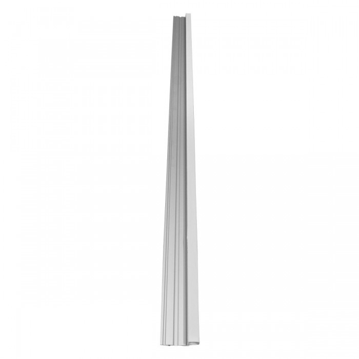 GloboStar® STAIR-PROFILE 70823-1M Προφίλ Αλουμινίου - Βάση & Ψύκτρα Ταινίας LED με Λευκό Γαλακτερό Κάλυμμα - Χρήση σε Σκαλοπάτια - Πατητό Κάλυμμα - Ασημί - 1 Μέτρο - Μ100 x Π6 x Υ2.1cm