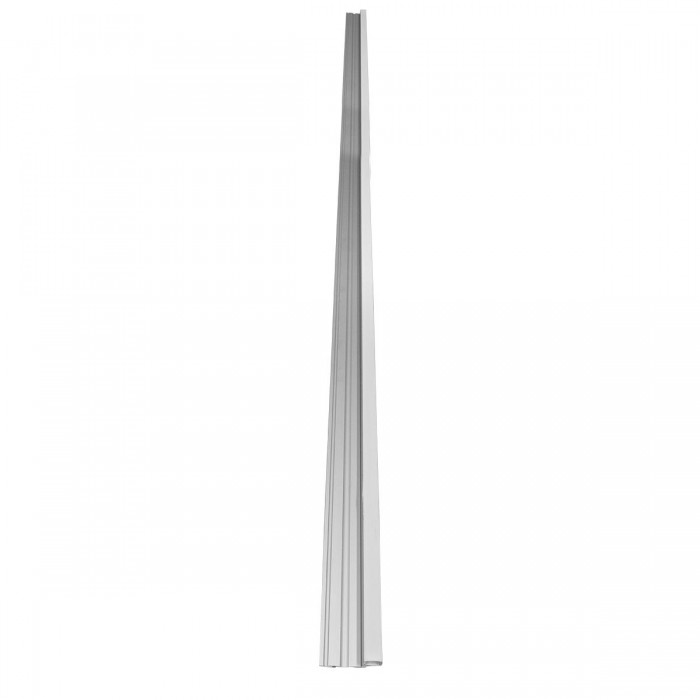 GloboStar® STAIR-PROFILE 70823-2M Προφίλ Αλουμινίου - Βάση & Ψύκτρα Ταινίας LED με Λευκό Γαλακτερό Κάλυμμα - Χρήση σε Σκαλοπάτια - Πατητό Κάλυμμα - Ασημί - 2 Μέτρα - Μ200 x Π6 x Υ2.1cm