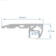 GloboStar® STAIR-PROFILE 70823-3M Προφίλ Αλουμινίου - Βάση & Ψύκτρα Ταινίας LED με Λευκό Γαλακτερό Κάλυμμα - Χρήση σε Σκαλοπάτια - Πατητό Κάλυμμα - Ασημί - 3 Μέτρα - Μ300 x Π6 x Υ2.1cm