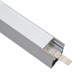GloboStar® SURFACEPENDANT-PROFILE 70826-3M Προφίλ Αλουμινίου - Βάση & Ψύκτρα Ταινίας LED με Λευκό Γαλακτερό Κάλυμμα - Επιφανειακή & Κρεμαστή Χρήση - Πατητό Κάλυμμα - Ασημί - 3 Μέτρα - Μ300 x Π5 x Υ7cm