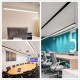 GloboStar® SURFACEPENDANT-PROFILE 70832-3M Προφίλ Αλουμινίου - Βάση & Ψύκτρα Ταινίας LED με Λευκό Γαλακτερό Κάλυμμα - Επιφανειακή & Κρεμαστή Χρήση - Πατητό Κάλυμμα - Μαύρο - 3 Μέτρα - Μ300 x Π3.5 x Υ7.4cm