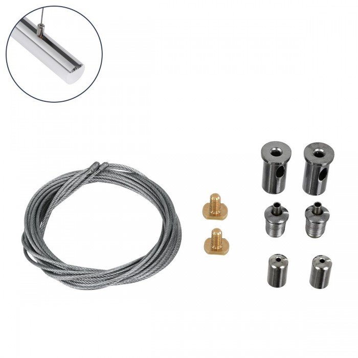 GloboStar® PROFILE-PART 70897 Σετ Κρέμασης για Προφίλ Αλουμινίου - Κρεμαστή Χρήση - Ασημί - 2 Ντίζες των 2 Μέτρων - Μ200cm GloboStar® PROFILE-PART 70897 Σετ Κρέμασης για Προφίλ Αλουμινίου - Κρεμαστή Χρήση - Ασημί - 2 Ντίζες των 2 Μέτρων - Μ200cm