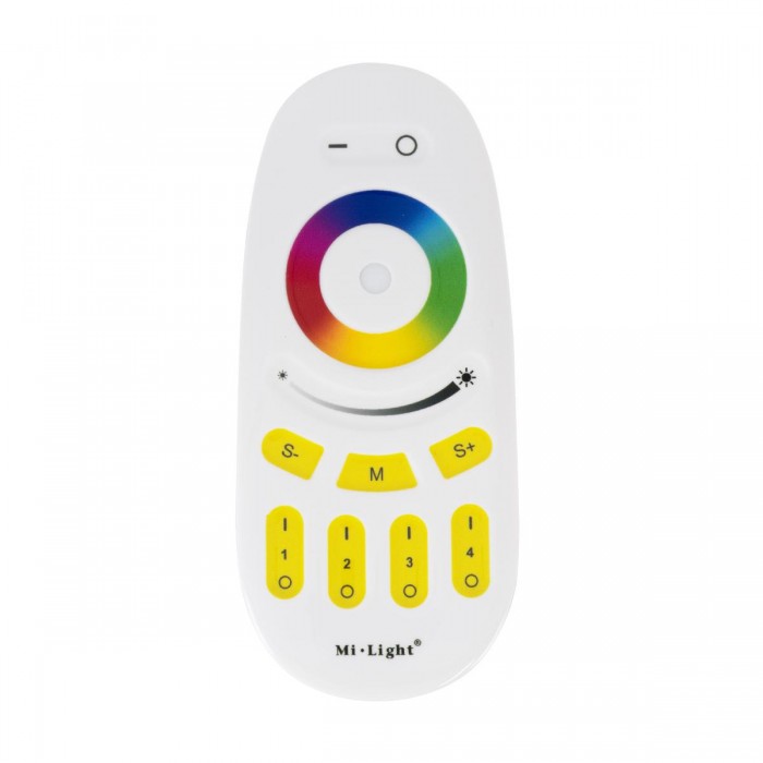 GLOBOSTAR® MiBOXER-FUT096 71409 Ασύρματο Χειριστήριο Αφής 4 Ζωνών RGBW DC 3V(2 x AAA) IP20 - RF 2.4GHz - Μ12 x Π5.4 x Υ2cm - 3 Χρόνια Εγγύηση