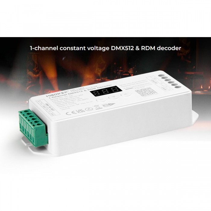 GloboStar® 71424 D1-CX Mi-BOXER DC DMX & RDM Dimmer High Speed Controller / Decoder 1 Καναλιού DC 12-24V 1 x 20A 480W - Max 20A 480W - IP20 Μ13 x Π5 x Υ2.5cm - 5 Years Warranty GloboStar® 71424 D1-CX Mi-BOXER DC DMX & RDM Dimmer High Speed Controller / Decoder 1 Καναλιού DC 12-24V 1 x 20A 480W - Max 20A 480W - IP20 Μ13 x Π5 x Υ2.5cm - 5 Years Warranty