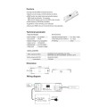 GloboStar® 71447 D3-L SKYDANCE DC DMX & RDM Dimmer High Speed Controller / Decoder 3 Καναλιών DC 12-24V 3 x 6A 144W - Max 18.5A 432W - IP20 Μ17 x Π5 x Υ2.5cm - 5 Years Warranty