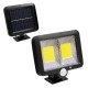 GloboStar® 71461 Αυτόνομος Ηλιακός Προβολέας LED 108 2 x COB 25W 1400lm με Ενσωματωμένη Μπαταρία 2400mAh - Φωτοβολταϊκό Πάνελ με Αισθητήρα Ημέρας-Νύχτας - PIR Αισθητήρα Κίνησης Αδιάβροχο IP65 Ψυχρό Λευκό 6000K