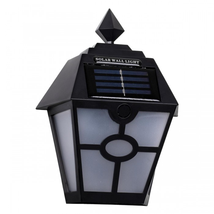 GloboStar® 71494 Αυτόνομο Ηλιακό Φωτιστικό Τοίχου Μαύρο LED SMD 1W 40lm με Ενσωματωμένη Μπαταρία 600mAh - Φωτοβολταϊκό Πάνελ με Αισθητήρα Ημέρας-Νύχτας IP65 Ψυχρό Λευκό 6000K GloboStar® 71494 Αυτόνομο Ηλιακό Φωτιστικό Τοίχου Μαύρο LED SMD 1W 40lm με Ενσωματωμένη Μπαταρία 600mAh - Φωτοβολταϊκό Πάνελ με Αισθητήρα Ημέρας-Νύχτας IP65 Ψυχρό Λευκό 6000K
