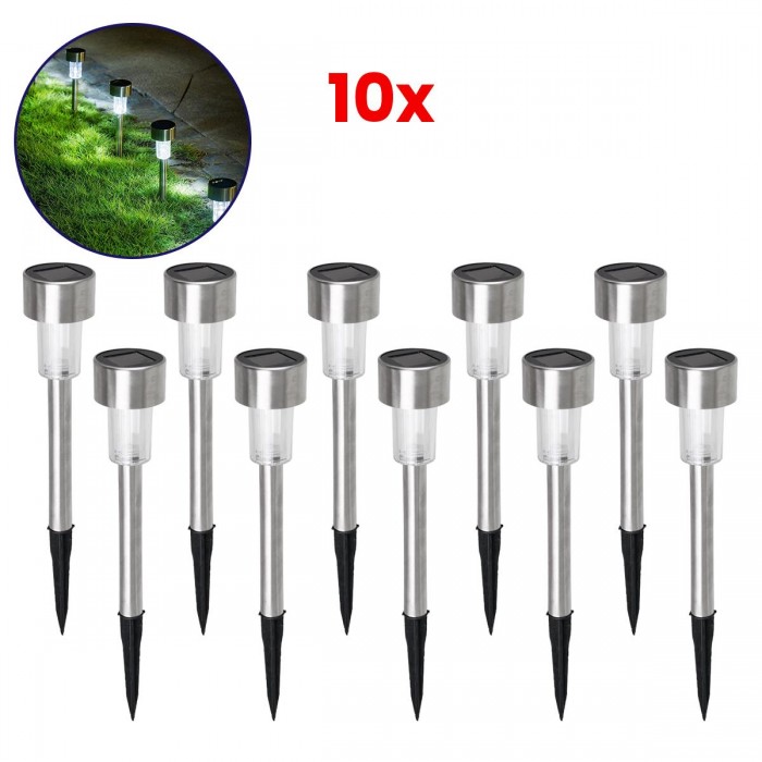 GloboStar® 71520-10 ΣΕΤ 10 Τεμαχίων Αυτόνομα Ηλιακά Φωτιστικά LED SMD 1W 100lm με Ενσωματωμένη Μπαταρία 600mAh - Φωτοβολταϊκό Πάνελ με Αισθητήρα Ημέρας-Νύχτας Αδιάβροχο IP65 Φανάρι Κήπου Στρογγυλό Ψυχρό Λευκό 6000K GloboStar® 71520-10 ΣΕΤ 10 Τεμαχίων Αυτόνομα Ηλιακά Φωτιστικά LED SMD 1W 100lm με Ενσωματωμένη Μπαταρία 600mAh - Φωτοβολταϊκό Πάνελ με Αισθητήρα Ημέρας-Νύχτας Αδιάβροχο IP65 Φανάρι Κήπου Στρογγυλό Ψυχρό Λευκό 6000K