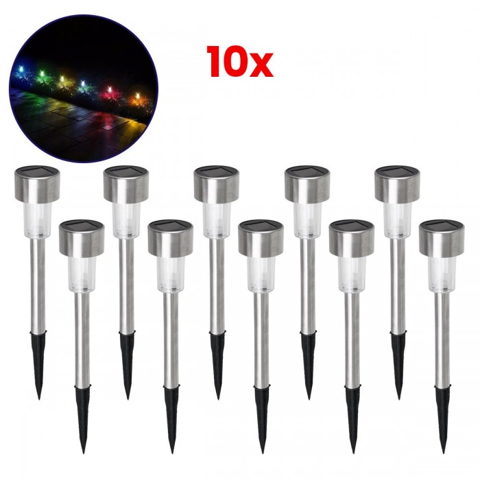 GloboStar® 71522-10 ΣΕΤ 10 Τεμαχίων Αυτόνομα Ηλιακά Φωτιστικά LED SMD 1W 90lm με Ενσωματωμένη Μπαταρία 600mAh - Φωτοβολταϊκό Πάνελ με Αισθητήρα Ημέρας-Νύχτας Αδιάβροχο IP65 Φανάρι Κήπου Στρογγυλό Πολύχρωμο RGB GloboStar® 71522-10 ΣΕΤ 10 Τεμαχίων Αυτόνομα Ηλιακά Φωτιστικά LED SMD 1W 90lm με Ενσωματωμένη Μπαταρία 600mAh - Φωτοβολταϊκό Πάνελ με Αισθητήρα Ημέρας-Νύχτας Αδιάβροχο IP65 Φανάρι Κήπου Στρογγυλό Πολύχρωμο RGB