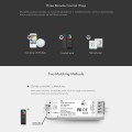GloboStar® 71546 V3 SKYDANCE DC RF 2.4Ghz Dimmer High Speed Controller 3 Καναλιών DC 12-24V 3 x 5A 96W - Max 12A 288W - IP20 Μ10 x Π3.5 x Υ2cm - 5 Years Warranty
