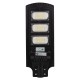 GloboStar® 71552 Αυτόνομο Ηλιακό Φωτιστικό Δρόμου Street Light LED SMD 150W 12000lm με Ενσωματωμένη Μπαταρία Li-ion 9000mAh - Φωτοβολταϊκό Πάνελ με Αισθητήρα Ημέρας-Νύχτας PIR Αισθητήρα Κίνησης και Ασύρματο Χειριστήριο Αδιάβροχο IP65 Ψυχρό Λευκό 6000K