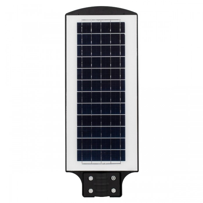 GloboStar® 71552 Αυτόνομο Ηλιακό Φωτιστικό Δρόμου Street Light LED SMD 150W 12000lm με Ενσωματωμένη Μπαταρία Li-ion 9000mAh - Φωτοβολταϊκό Πάνελ με Αισθητήρα Ημέρας-Νύχτας PIR Αισθητήρα Κίνησης και Ασύρματο Χειριστήριο Αδιάβροχο IP65 Ψυχρό Λευκό 6000K