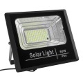 GloboStar® 71556 Αυτόνομος Ηλιακός Προβολέας LED SMD 60W 4800lm με Ενσωματωμένη Μπαταρία 10000mAh - Φωτοβολταϊκό Πάνελ με Αισθητήρα Ημέρας-Νύχτας και Ασύρματο Χειριστήριο RF 2.4Ghz Αδιάβροχος IP66 Ψυχρό Λευκό 6000K