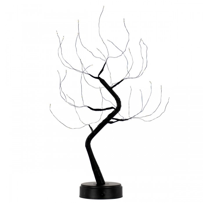 71589 Διακοσμητικό Επιτραπέζιο Φωτιζόμενο Εύκαμπτο Mini Φυτό με 48 LED 3W 300lm Μπαταρίας Θερμό Λευκό 3000K Φ40 x Υ50cm