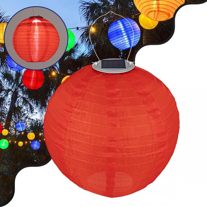 GloboStar® 71592 Αυτόνομο Ηλιακό Φωτιστικό Υφασμάτινη Κόκκινη Μπάλα Φ30cm LED SMD 1W 100lm με Ενσωματωμένη Μπαταρία 1200mAh - Φωτοβολταϊκό Πάνελ με Αισθητήρα Ημέρας-Νύχτας Αδιάβροχο IP65 Ψυχρό Λευκό 6000K GloboStar® 71592 Αυτόνομο Ηλιακό Φωτιστικό Υφασμάτινη Κόκκινη Μπάλα Φ30cm LED SMD 1W 100lm με Ενσωματωμένη Μπαταρία 1200mAh - Φωτοβολταϊκό Πάνελ με Αισθητήρα Ημέρας-Νύχτας Αδιάβροχο IP65 Ψυχρό Λευκό 6000K