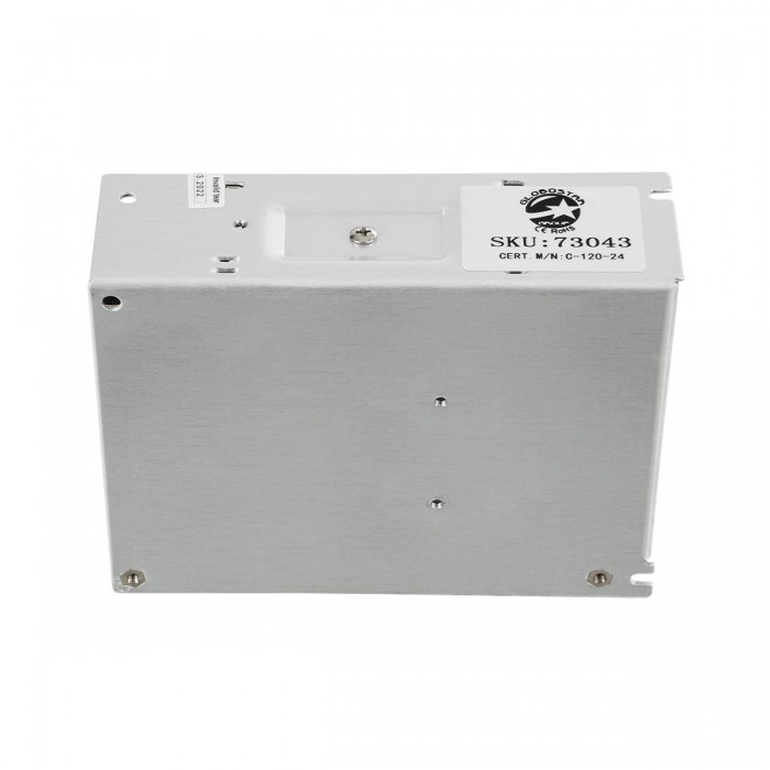 GloboStar® 73043 Μεταλλικό Τροφοδοτικό PELV για Προϊόντα LED 120W 5A - AC 220-240V σε DC 24V - IP20 L13 x W10 x H4cm - 3 Years Warranty GloboStar® 73043 Μεταλλικό Τροφοδοτικό PELV για Προϊόντα LED 120W 5A - AC 220-240V σε DC 24V - IP20 L13 x W10 x H4cm - 3 Years Warranty