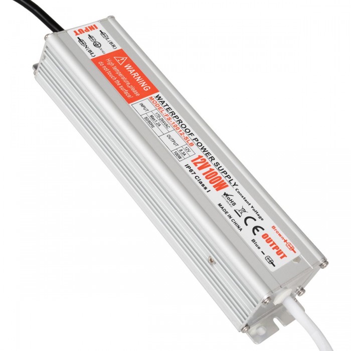 GloboStar® 73052 Μεταλλικό Τροφοδοτικό SELV για Προϊόντα LED 100W 8.3A - AC 220-240V σε DC 12V - Αδιάβροχο IP67 L22.3 x W5.3 x H3.4cm - 3 Years Warranty GloboStar® 73052 Μεταλλικό Τροφοδοτικό SELV για Προϊόντα LED 100W 8.3A - AC 220-240V σε DC 12V - Αδιάβροχο IP67 L22.3 x W5.3 x H3.4cm - 3 Years Warranty