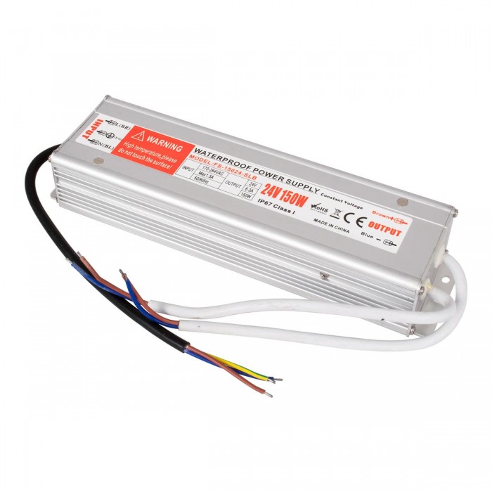 GloboStar® 73063 Μεταλλικό Τροφοδοτικό SELV για Προϊόντα LED 150W 6.25A - AC 220-240V σε DC 24V - Αδιάβροχο IP67 Μ23.5 x Π6 x Υ4cm - 3 Years Warranty GloboStar® 73063 Μεταλλικό Τροφοδοτικό SELV για Προϊόντα LED 150W 6.25A - AC 220-240V σε DC 24V - Αδιάβροχο IP67 Μ23.5 x Π6 x Υ4cm - 3 Years Warranty