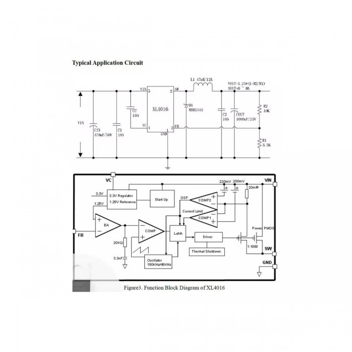 GloboStar® 73114 Ρυθμιστής Τάσης - Voltage Regulator DC Converter Module - Input DC4-40V / Output DC1.25-36V Max Load 8A Μ6 x Π4.5 x Υ2.5cm