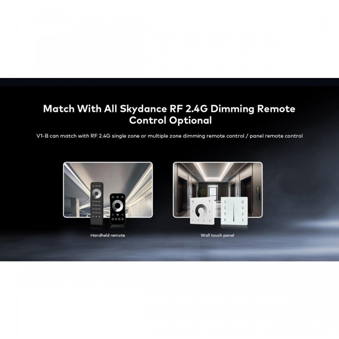 GloboStar® 73116 V1-B SKYDANCE DC RF 2.4Ghz Dimmer Constant Voltage Controller 1 Κανάλι DC 12-24V 1 x 20.5A 480W - Max 20.5A 480W - IP20 Μ9 x Π4 x Υ2.8cm - 5 Χρόνια Εγγύηση GloboStar® 73116 V1-B SKYDANCE DC RF 2.4Ghz Dimmer Constant Voltage Controller 1 Κανάλι DC 12-24V 1 x 20.5A 480W - Max 20.5A 480W - IP20 Μ9 x Π4 x Υ2.8cm - 5 Χρόνια Εγγύηση