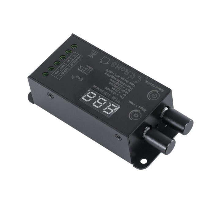 GloboStar® 73116 V1-B SKYDANCE DC RF 2.4Ghz Dimmer Constant Voltage Controller 1 Κανάλι DC 12-24V 1 x 20.5A 480W - Max 20.5A 480W - IP20 Μ9 x Π4 x Υ2.8cm - 5 Χρόνια Εγγύηση GloboStar® 73116 V1-B SKYDANCE DC RF 2.4Ghz Dimmer Constant Voltage Controller 1 Κανάλι DC 12-24V 1 x 20.5A 480W - Max 20.5A 480W - IP20 Μ9 x Π4 x Υ2.8cm - 5 Χρόνια Εγγύηση