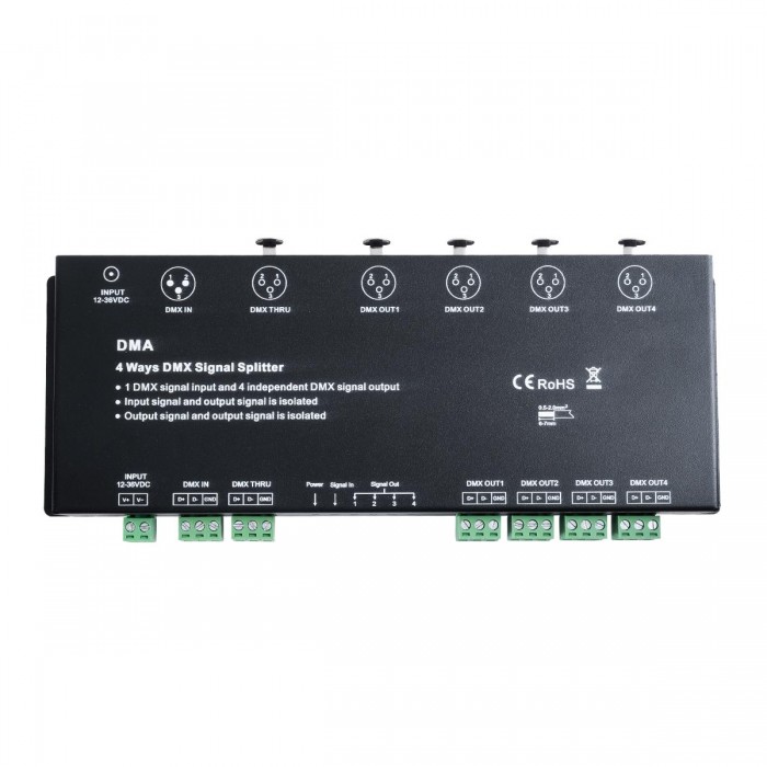 GloboStar® 73136 DMA SKYDANCE DC DMX512 Signal Splitter / Amplifier 4 Καναλιών DC 12-36V - IP20 Μ25.6 x Π9.2 x Υ3.8cm - 5 Χρόνια Εγγύηση GloboStar® 73136 DMA SKYDANCE DC DMX512 Signal Splitter / Amplifier 4 Καναλιών DC 12-36V - IP20 Μ25.6 x Π9.2 x Υ3.8cm - 5 Χρόνια Εγγύηση
