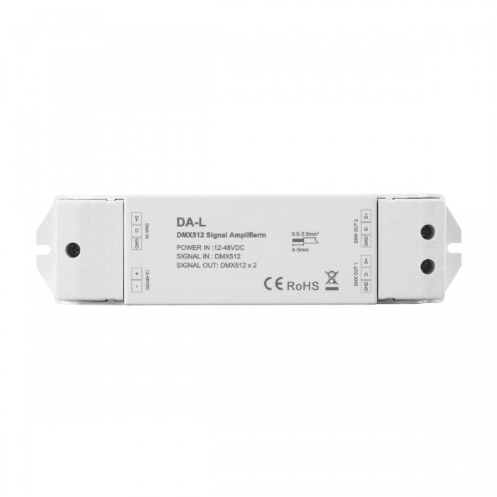 GloboStar® 73138 DA-L SKYDANCE DC DMX512 Signal Amplifier 2 Καναλιών DC 12-48V - IP20 Μ17.5 x Π4.5 x Υ2.5cm - 5 Χρόνια Εγγύηση GloboStar® 73138 DA-L SKYDANCE DC DMX512 Signal Amplifier 2 Καναλιών DC 12-48V - IP20 Μ17.5 x Π4.5 x Υ2.5cm - 5 Χρόνια Εγγύηση