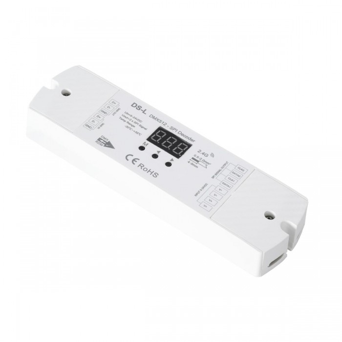 GloboStar® 73142 DS-L SKYDANCE DC RF 2.4Ghz DMX512 to SPI Decoder DC 5-24V - IP20 Μ17 x Π5 x Υ2.5cm - 5 Χρόνια Εγγύηση GloboStar® 73142 DS-L SKYDANCE DC RF 2.4Ghz DMX512 to SPI Decoder DC 5-24V - IP20 Μ17 x Π5 x Υ2.5cm - 5 Χρόνια Εγγύηση
