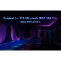 GloboStar® 73143 DS-WP SKYDANCE DC RF 2.4Ghz DMX512 to SPI Decoder DC 5-24V - Αδιάβροχο IP65 Μ17 x Π8 x Υ4cm - 5 Χρόνια Εγγύηση