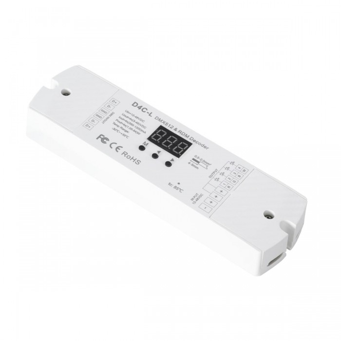 GloboStar® 73146 D4C-L SKYDANCE DC DMX512 Constant Current & RDM Decoder 4 Καναλιών DC 12-48V 4 x 1A 54W - Max 4A 216W - IP20 Μ17 x Π5 x Υ2.5cm - 5 Χρόνια Εγγύηση GloboStar® 73146 D4C-L SKYDANCE DC DMX512 Constant Current & RDM Decoder 4 Καναλιών DC 12-48V 4 x 1A 54W - Max 4A 216W - IP20 Μ17 x Π5 x Υ2.5cm - 5 Χρόνια Εγγύηση