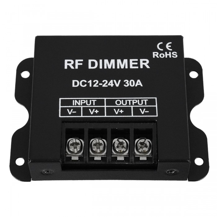 GloboStar® 73310 Ασύρματο LED Dimmer με Χειριστήριο RF 2.4Ghz DC 12-24V 30A Max 720W