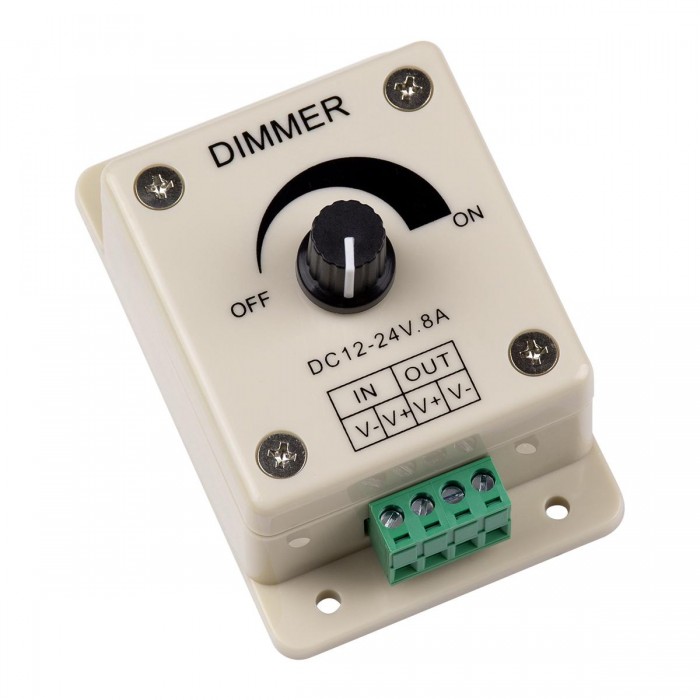 GloboStar® 73315 LED Dimmer Εξωτερικό με Ποτενσιόμετρο 12-24V Max 192W GloboStar® 73315 LED Dimmer Εξωτερικό με Ποτενσιόμετρο 12-24V Max 192W