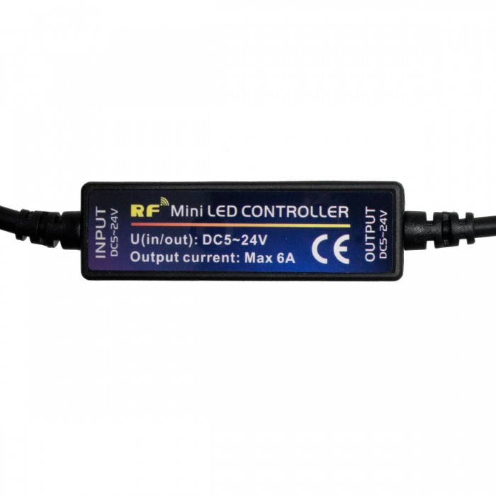 GloboStar® 73322 Ασύρματο LED Dimmer με Χειριστήριο RF 2.4Ghz DC 12-24V Max 144W GloboStar® 73322 Ασύρματο LED Dimmer με Χειριστήριο RF 2.4Ghz DC 12-24V Max 144W