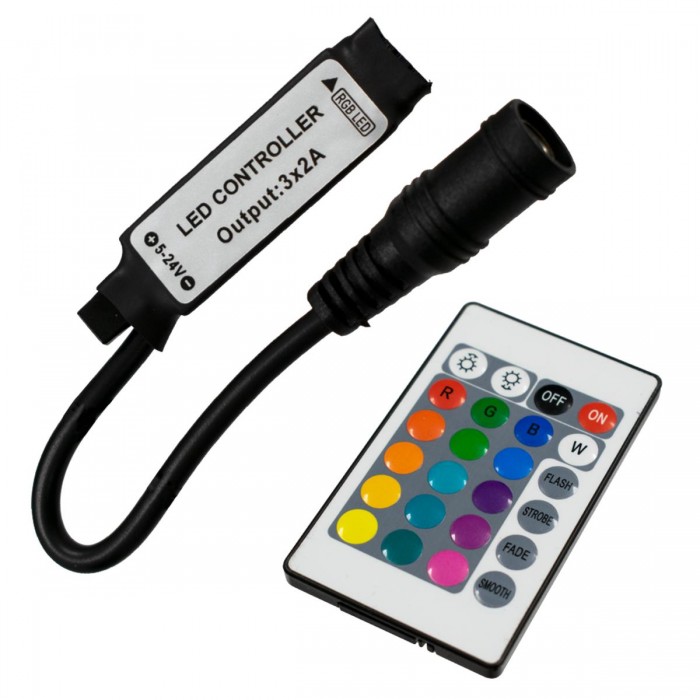 GloboStar® 73402 Ασύρματος LED RGB Controller με Χειριστήριο IR 5v (30w) 12v (72w) 24v (144w) GloboStar® 73402 Ασύρματος LED RGB Controller με Χειριστήριο IR 5v (30w) 12v (72w) 24v (144w)