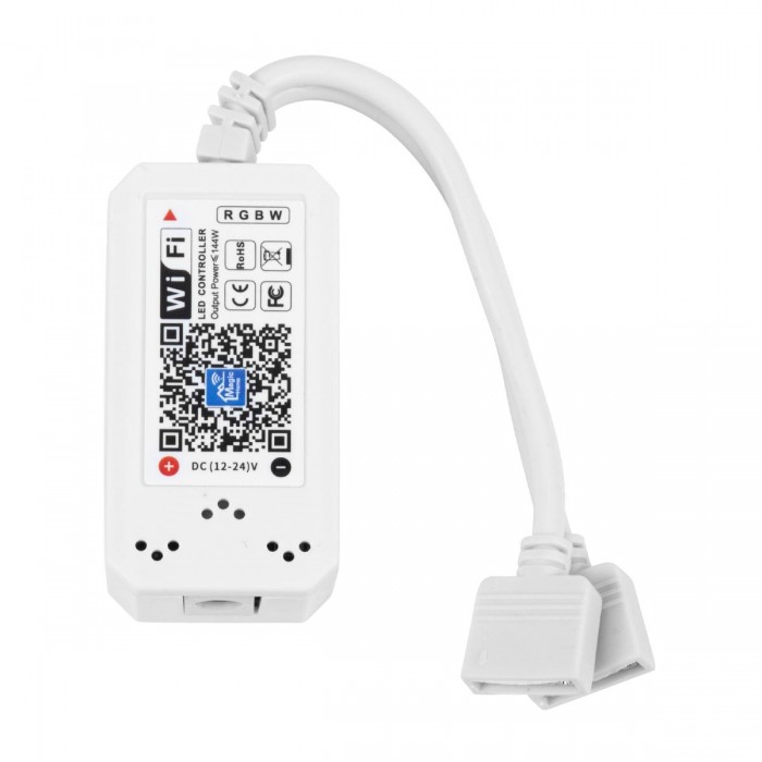 GloboStar® 73404 Ασύρματος Smart Home Wi-Fi LED RGBW Controller με 2 Εξόδους RGBW και Χειριστήριο 2.4Ghz RF DC 12V Max 144W - DC 24V Max 288W GloboStar® 73404 Ασύρματος Smart Home Wi-Fi LED RGBW Controller με 2 Εξόδους RGBW και Χειριστήριο 2.4Ghz RF DC 12V Max 144W - DC 24V Max 288W