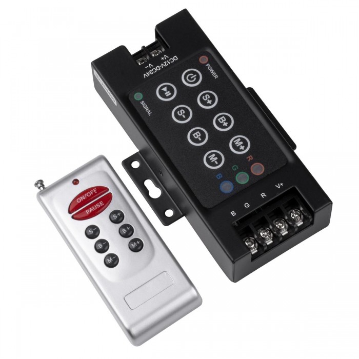 GloboStar® 73405 Ασύρματος LED RGB Controller με Χειριστήριο RF 12v (360w) - 24v (720w) DC GloboStar® 73405 Ασύρματος LED RGB Controller με Χειριστήριο RF 12v (360w) - 24v (720w) DC