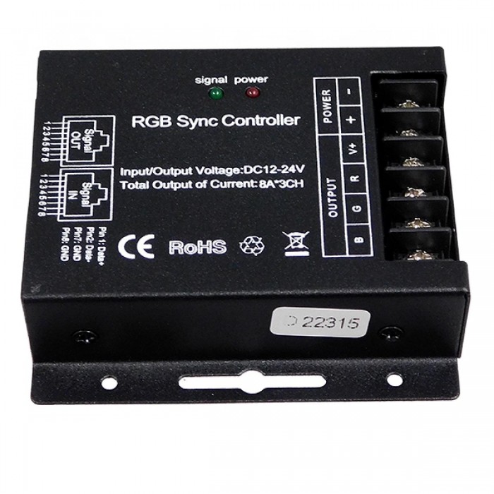 GloboStar® 73410 Ασύρματος LED RGB Controller με Χειριστήριο Αφής 2.4G RF SYNC 12V (288w) - 24V (576w) DC GloboStar® 73410 Ασύρματος LED RGB Controller με Χειριστήριο Αφής 2.4G RF SYNC 12V (288w) - 24V (576w) DC