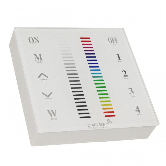 Ασύρματο LED RGB Χειριστήριο Αφής και Τοίχου 2.4G RF Έως και 4 Διαφορετικά Groups DC GloboStar 73417 Ασύρματο LED RGB Χειριστήριο Αφής και Τοίχου 2.4G RF Έως και 4 Διαφορετικά Groups DC GloboStar 73417